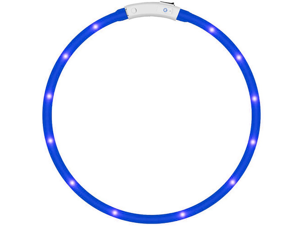 Collier d'éclairage led pour chiens et cats imperméable réglable 47cm usb