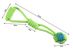 Dog toy chew tug rope strong long