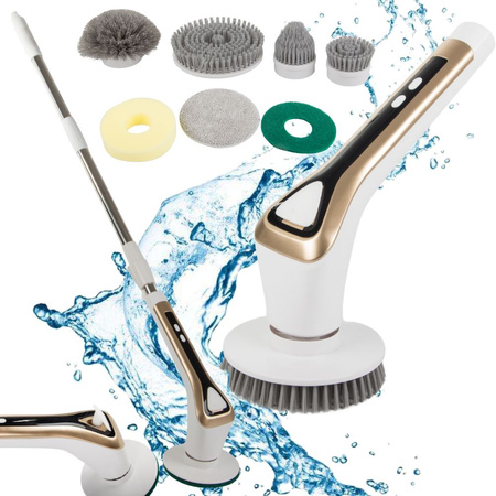 Cepillo eléctrico giratorio para juntas de azulejos mop juego de accesorios batería