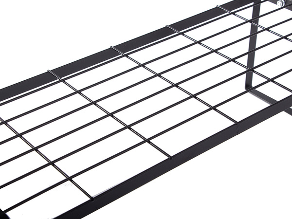 Metal shelf single tier kitchen organiser stand black for the kitchen