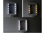Juvelierizstrādājumu galda lupa liela 3x 18 led salokāma