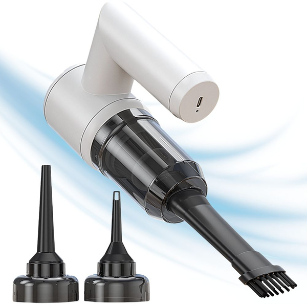 Bezvadu putekļu sūcējs 2in1 rokas pūtējs sprauslas usb filtrs