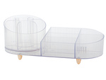 Casket cosmetics organiser jewellery brush holder swivel brush holder
