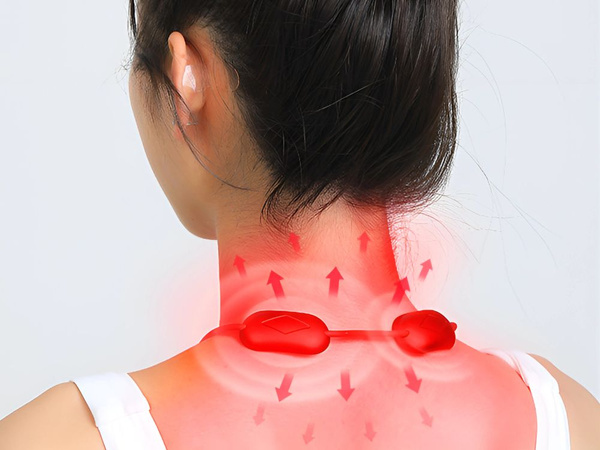 Electroestimulador masajeador de cuello pequeño calentamiento 9 niveles de potencia