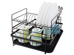 Double-deck drainer with tray
