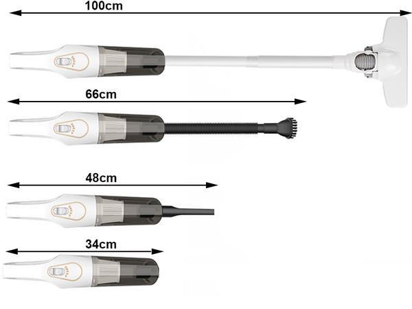 Aspirator auto portabil fără fir cu acumulator 2000mah