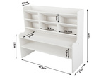 Tool cabinet desk organiser shelves large