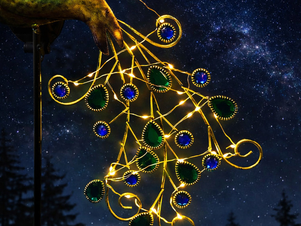 SOLAR KERT LÁMPA PAW LED KERTI DÍSZÍTÉS MELEG SZÍN