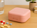 Medicinos konteineris tabletės organizatorius kapsulės 7 skyriai kelionės dėžutė