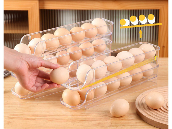 Contenedor huevera nevera organizador para 14pcs bandeja de huevos