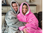 Teplá mikina oversize deka xxl 2v1 hrubý fleece