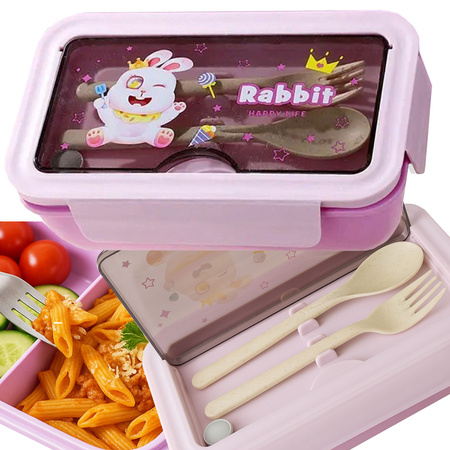 Lunchbox breakfast box breakfast container for school compartments cutlery