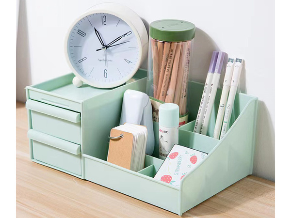 Kazeta organizér kozmetiky šperky kontajner s dvoma zásuvkami