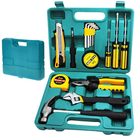 Set d'outils tournevis marteau 16 el en valise