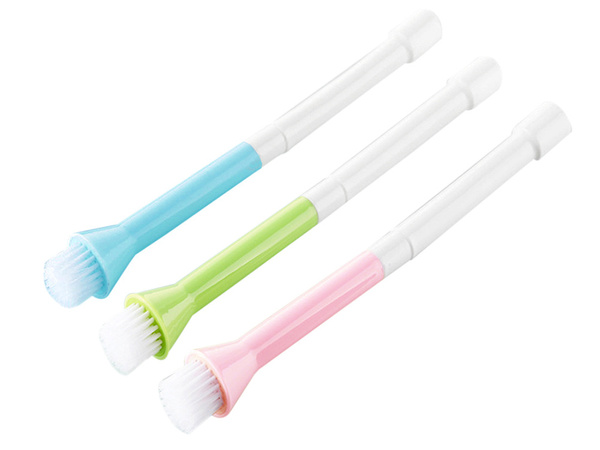 Faucet brush extension for sink faucet