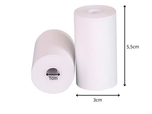 Hőpapír mini öntapadós nyomtatóhoz 55 mm 5 tekercs gyors nyomtatáshoz