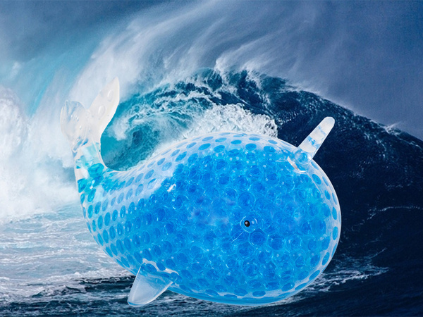 Antistresni gel squishy gel squishy delfin senzorične žogice velik zdrob