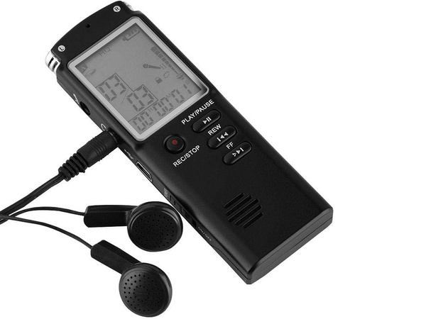 Digitālais balss ierakstītājs mp3 atskaņotājs 8gb jutīgs mikrofons austiņas