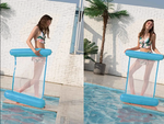 Colchoneta hinchable hamaca de agua silla de baño tumbona de piscina colchoneta flotante