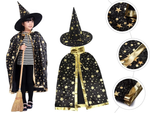 Disguise wizard costume halloween cape hat