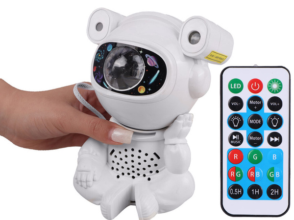 Star projector astronaut night light projector for baby space remote control