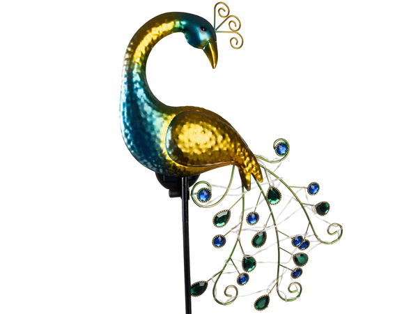 SOLAR GARDEN LAMP PAW LED ON STAKE GARDEN DECORATION WARM COLOUR