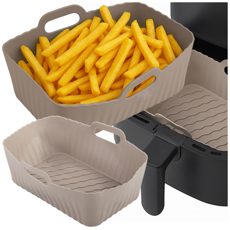 Silikoonist sisekate airfryer rasvavabale frituurpannile pagarivorm