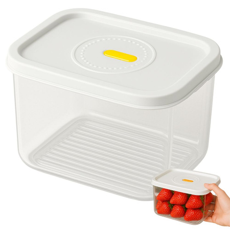 Recipiente para alimentos con tapa hermética organizador de cocina 1000 ml