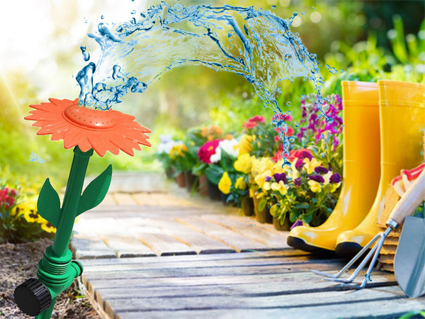Garden sprinkler sunflower garden watering can