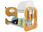 Dishwasher drying rack double-decker