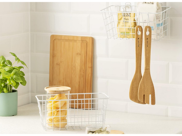 Hanging basket metal organiser hanging shelf white strong