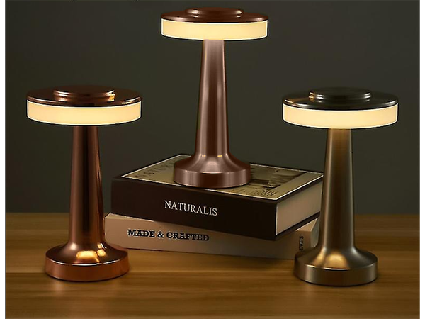 Lumină de noapte lampă de masă touch lampă de dormitor cu 3 trepte fără fir