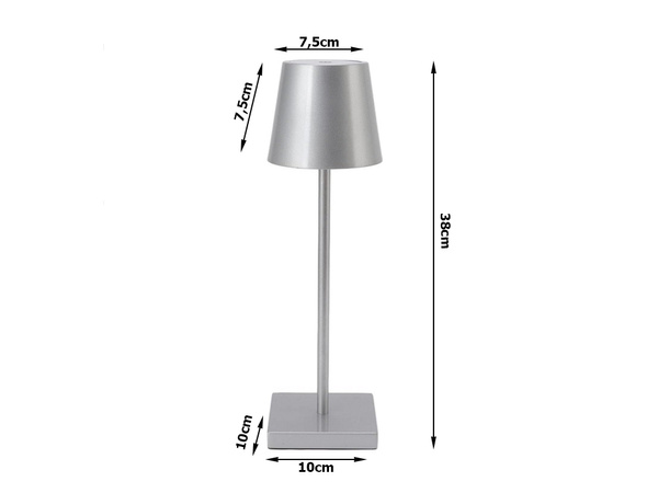 Lampka nocna stołowa dotykowa lampa 3 stopniowa wysoka bezprzewodowa usb