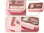 Lunchbox breakfast container for school dividers cutlery