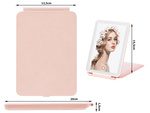 Miroir de maquillage éclairé par led miroir de voyage pliant