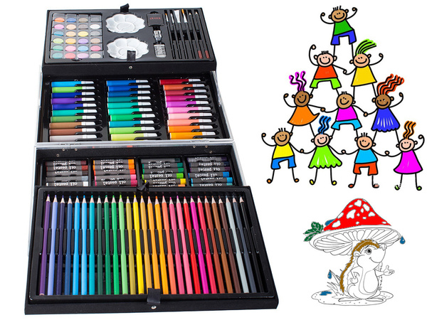 Juego de arte para pintar en estuche 145 piezas