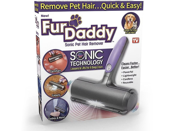 Brush roller for cleaning dog hair led