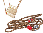 Balançoire de jardin pour enfants fauteuil à bascule garde-corps en bois pour jardin maison