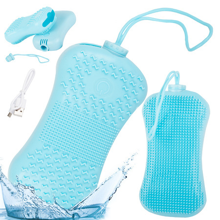 Silikónová masážna kefa na telo