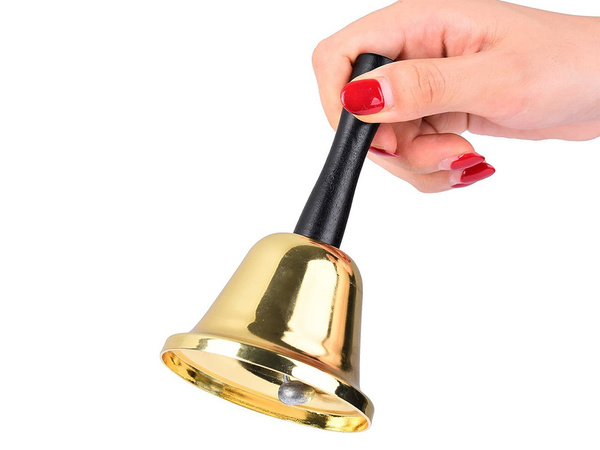 Sveti zvon kovinski zlati okras