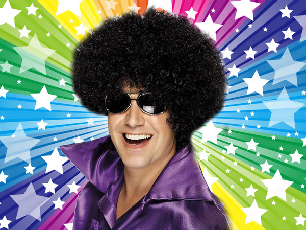 Parukas mustad juuksed lokkis afro karnevali pidu