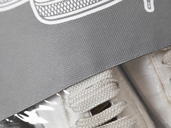 Sac à chaussures sac de rangement pour vêtements sac de voyage avec cordon gris