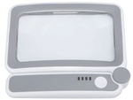 Illuminated reading magnifying glass 4x with led lighting