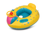 Wheel inflatable swimming toy with canopy with seat