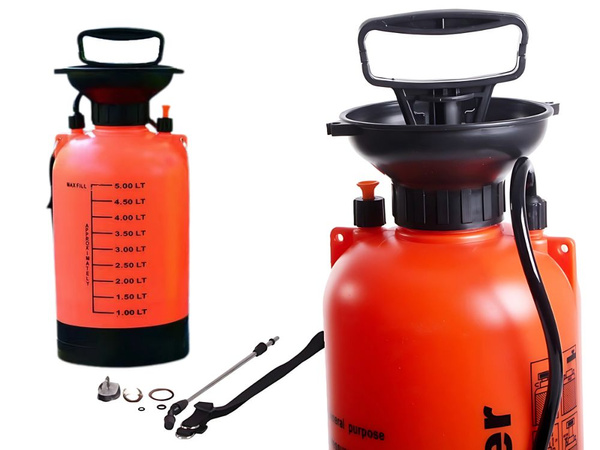 PRESSURE SPRAYER GARDEN HAND SPRAYER LONG LANCE 5L BELT