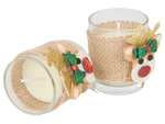 Scented candles in glass candles reindeer christmas set 2 pcs