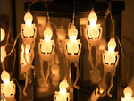 Led halloween girl range 2m 10 hanging glasses
