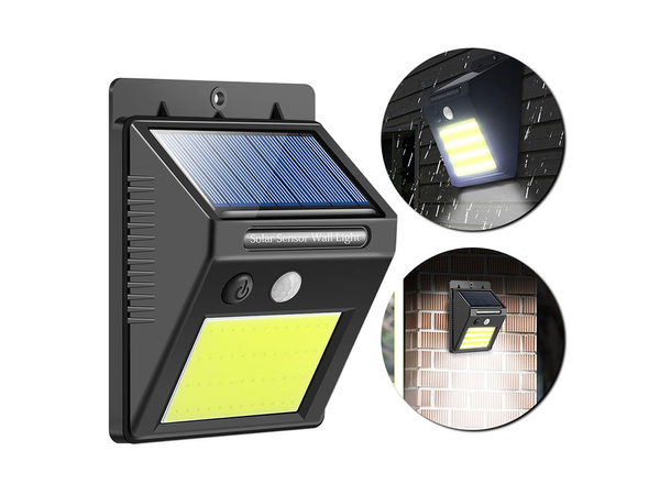 Solární lampa 48 led se soumrakovým senzorem pohybu
