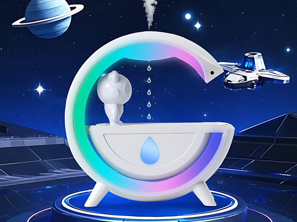 Увлажнитель воздуха с динамиком bluetooth led astronaut usb mist rgb