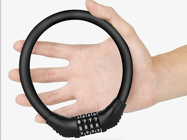 Candado de seguridad para bicicletas candado de cable código cifrado de cuatro cifras